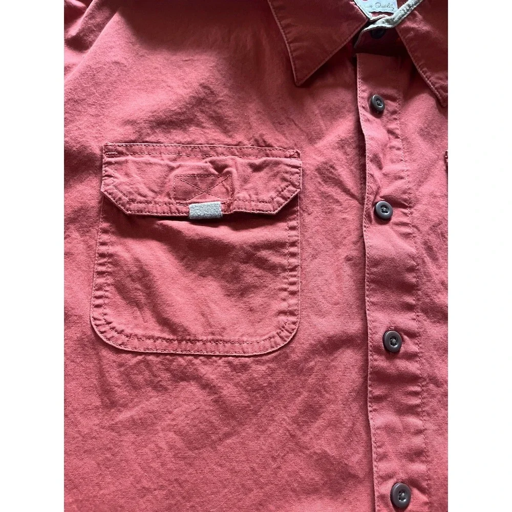 Wrangler‎ Men's 100% Cotton Short Sleeve Button-Up Work Shirt Sz XXL Pockets